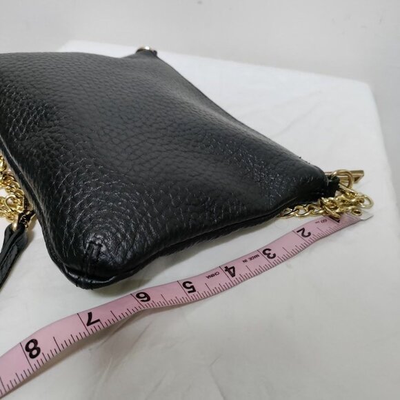 NWOT LODIS Borrego Emily Italian Leather 5 in 1 Convertible Crossbody Bag Black - Picture 6 of 13